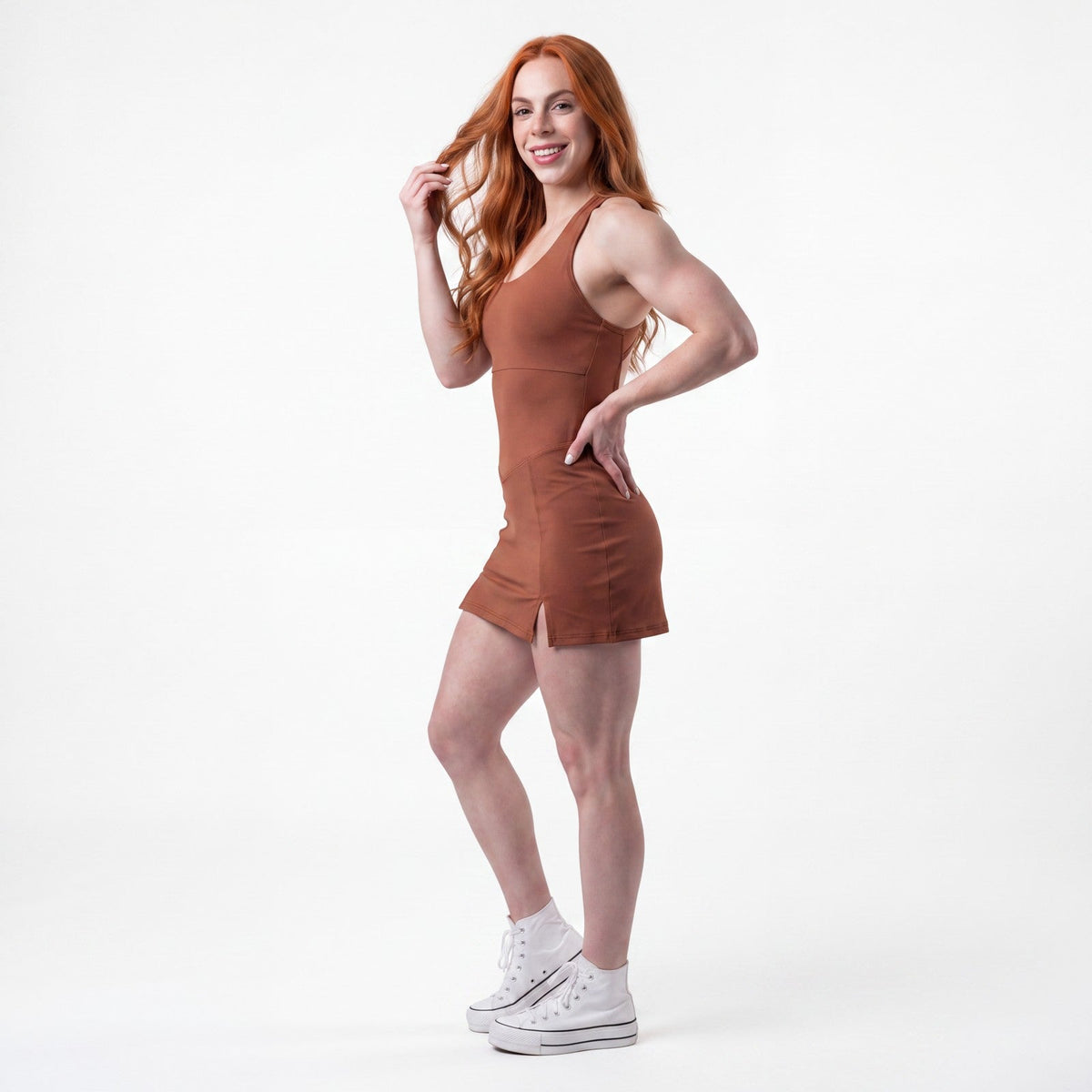 Vestido Dazpa Esperança Marrom