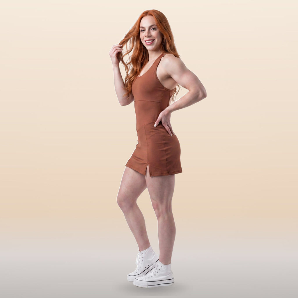 Vestido Dazpa Esperança Marrom
