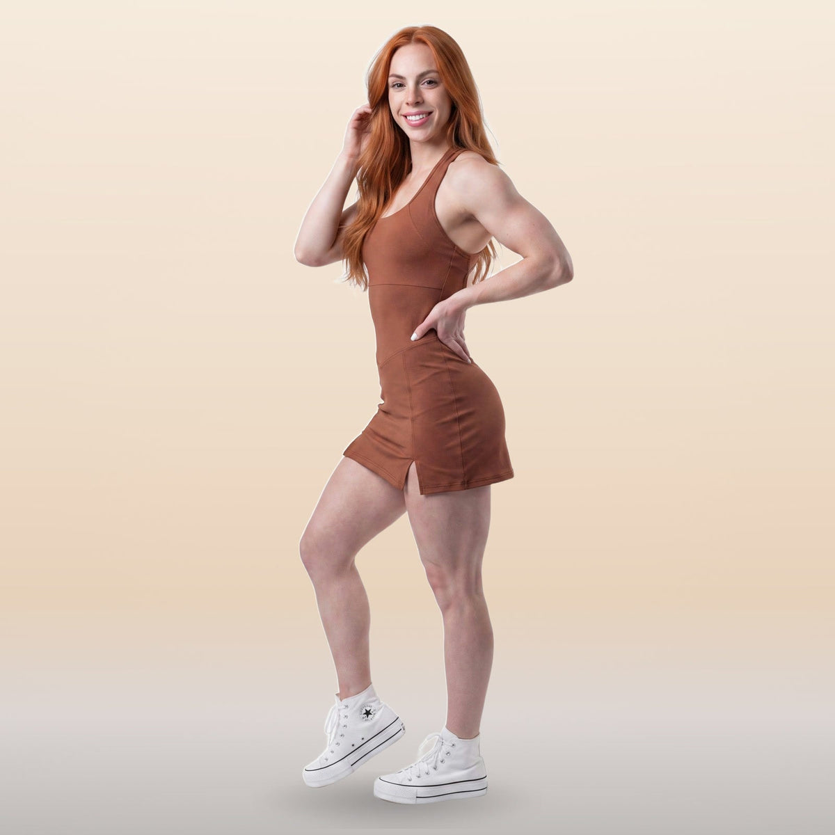 Vestido Dazpa Esperança Marrom