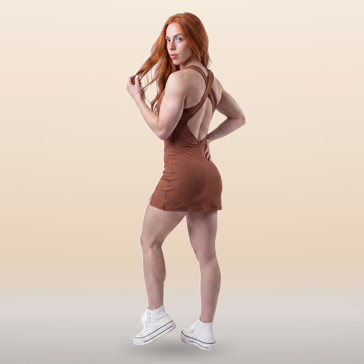 Vestido Dazpa Esperança Marrom