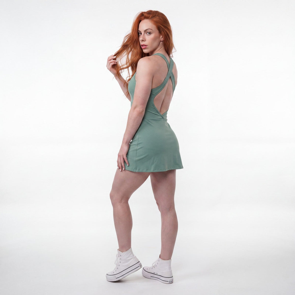 Vestido Dazpa Esperança Verde Sálvia