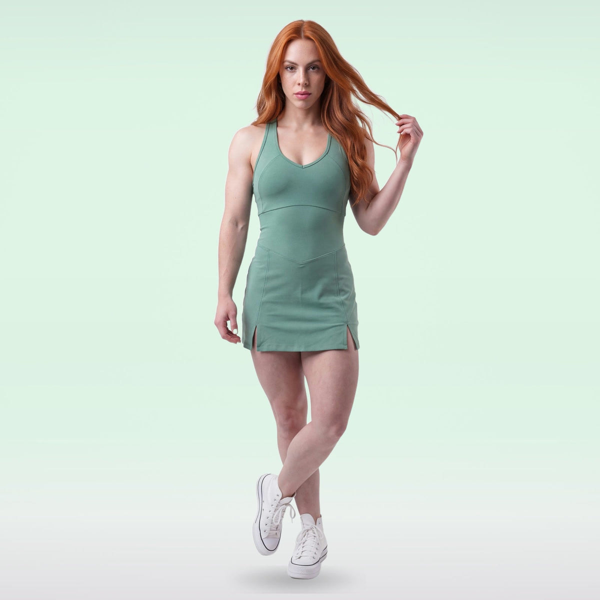 Vestido Dazpa Esperança Verde Sálvia