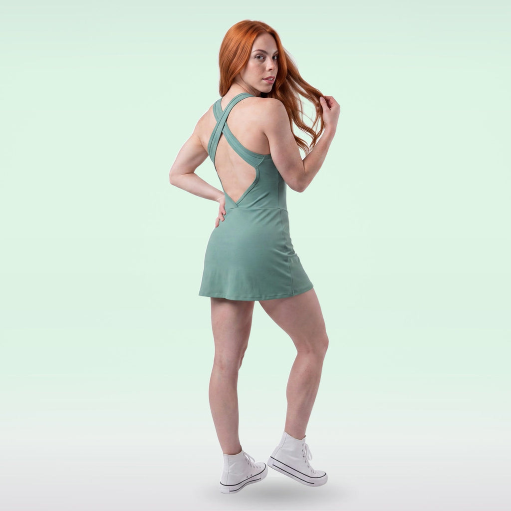 Vestido Dazpa Esperança Verde Sálvia